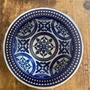 Marrakesh Bowl Cobalt Blue Glass Dish Nybro